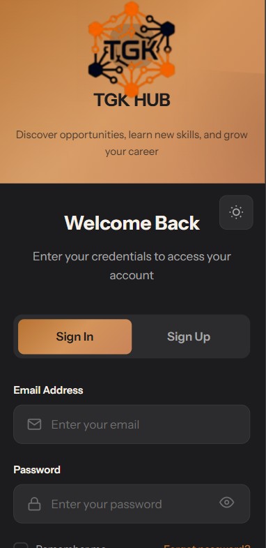 TGK Hub app screenshot